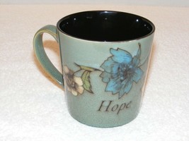 Nwot Pfaltzgraff Floral &amp; Hope Antique Green Color Ceramic Coffee Mug (G31) - £12.04 GBP