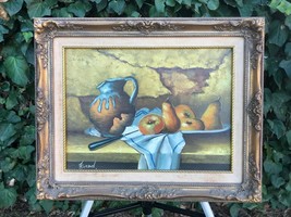 Samantha Fried Original Modern Impressionist Still Life Canvas California Artist - £605.49 GBP