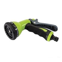 SPRAY GUN 9 PATTERN ADJUSTABLE HEAD RUBBER GRIP GARDEN HOSE PIPE HOSEPIP... - $10.33