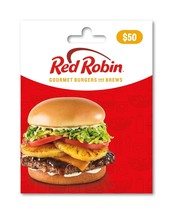 RED ROBIN RESTAURANT GIFT CARD 150 100 MOM DAD FRIENDS EMPLOYEE WORK MEA... - $59.99+