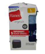 Hanes Originals Boys&#39; SuperSoft Boxer Brief Assorted Underwear 5-Pack NEW - $20.09 CAD