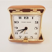 Vintage Phinney Walker Wind Up Travel Alarm Clock - £35.92 GBP
