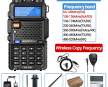 M-5R Air Band Walkie Talkie Portable Long Range Wireless Copy Frequency ... - $72.41