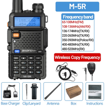 M-5R Air Band Walkie Talkie Portable Long Range Wireless Copy Frequency AM/FM Ha - £56.70 GBP
