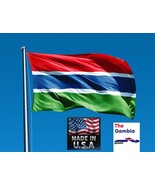 GAMBIA West Africa 3x5 Heavy Duty Super-Poly Indoor/Outdoor FLAG Banner*... - €8,67 EUR