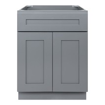 24&quot; Bathroom Vanity Sink Base Cabinet Colonial Gray by LessCare - £357.01 GBP