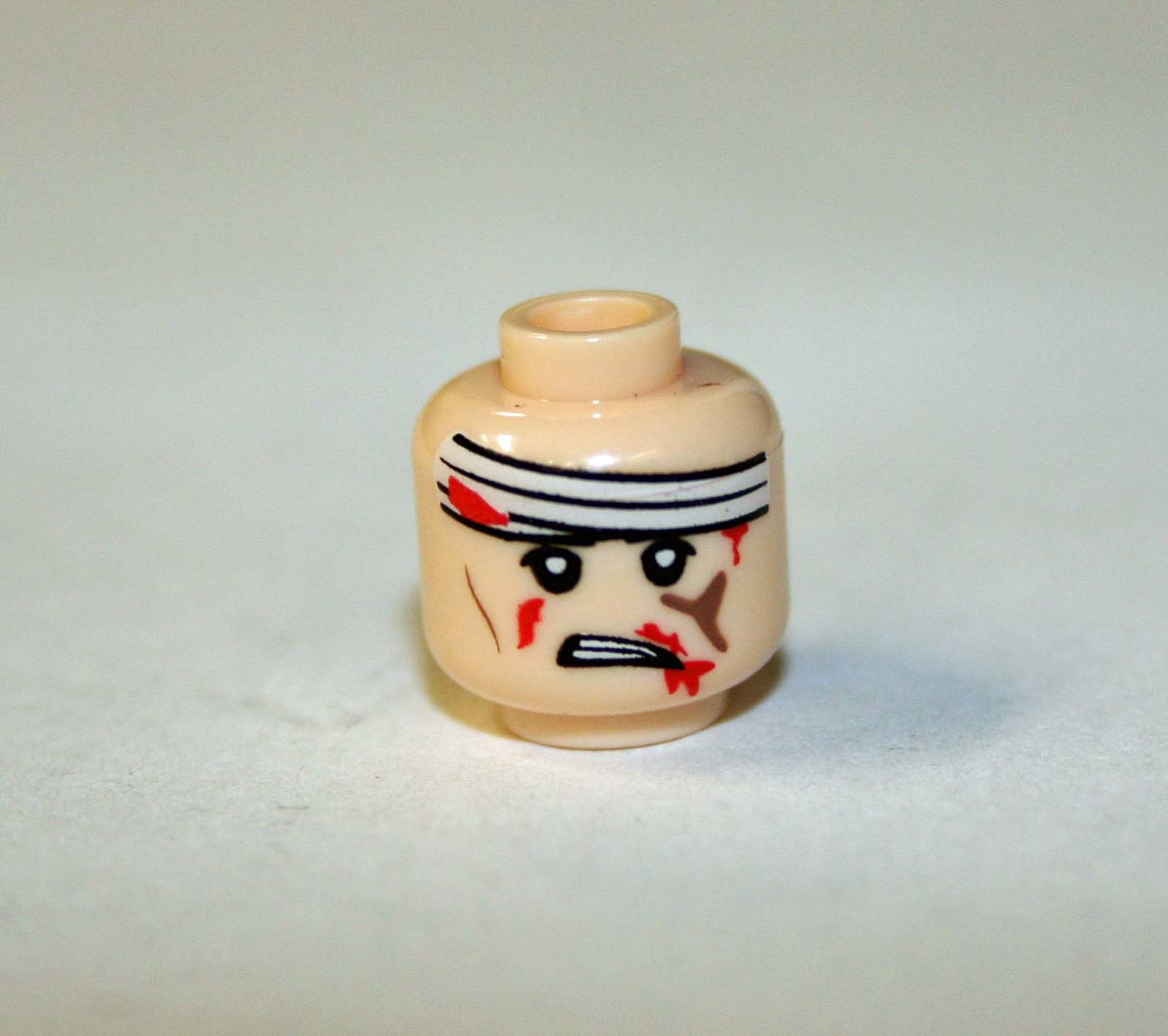 Head Bandaged Beatup A Head Diy Custom Minifigures - $5.35