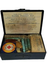 TABLOID FIRST AID Super Pocket Kit  Burroughs Wellcome &amp; Co &amp; all Contents - £46.71 GBP