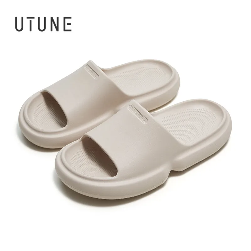 Best Sneakers UTUNE Summer Outside Slippers Men Shoes EVA Soft Outdoor Sneaker P - $62.62