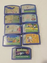 Lot of 9 Leapfrog Leapster Game Cartridges Spongebob Thomas Little Mermaid Diego - £17.95 GBP