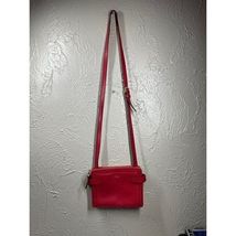 LAUREN RALPH LAUREN Red Crossbody Organizer ZIP Wallet Small Purse - $40.00