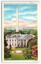 Postcard White House and Washington Monument Washington DC - $3.75