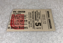 The Doobie Brothers 1977 Concert Ticket Stub Lakeland Civic Cetnter Florida Usa - $9.98