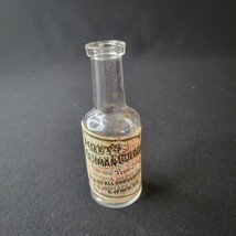 Old Hoyt&#39;s German Cologne Bottle Old Lowell Massachusetts Scent Bottle w Label - £27.23 GBP