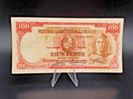 URUGUAY Banknote 100 Pesos 1939-1966 ND~ Ley de 2 Enero 1939 ~ Circulate... - $12.47 CAD
