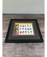  Vintage American Glass Full Sheet Stamps of 15 With Color Matched Frame  - $47.70 CAD