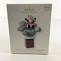Hallmark Keepsake I Want A Hippopotamus For Christmas Ornament Magic Sou... - £47.38 GBP