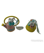 Avon Gift Collection 2 Busy Bunny Easter Ornaments Basket Watering Can V... - £4.72 GBP