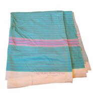 vintage 70s Lunada bay fabric stretch swimsuit Wear striped teal blue 60... - $48.51