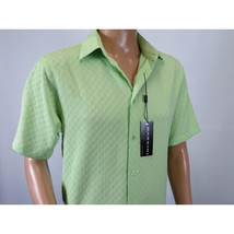 Men Short Sleeve Sport Shirt by BASSIRI Light Weight Soft Microfiber 61991 Green image 4