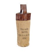 Step Aside Water Wine Bag Tote Bottle Carrier Beverage Canvas Gift Bag - $347.88 MXN
