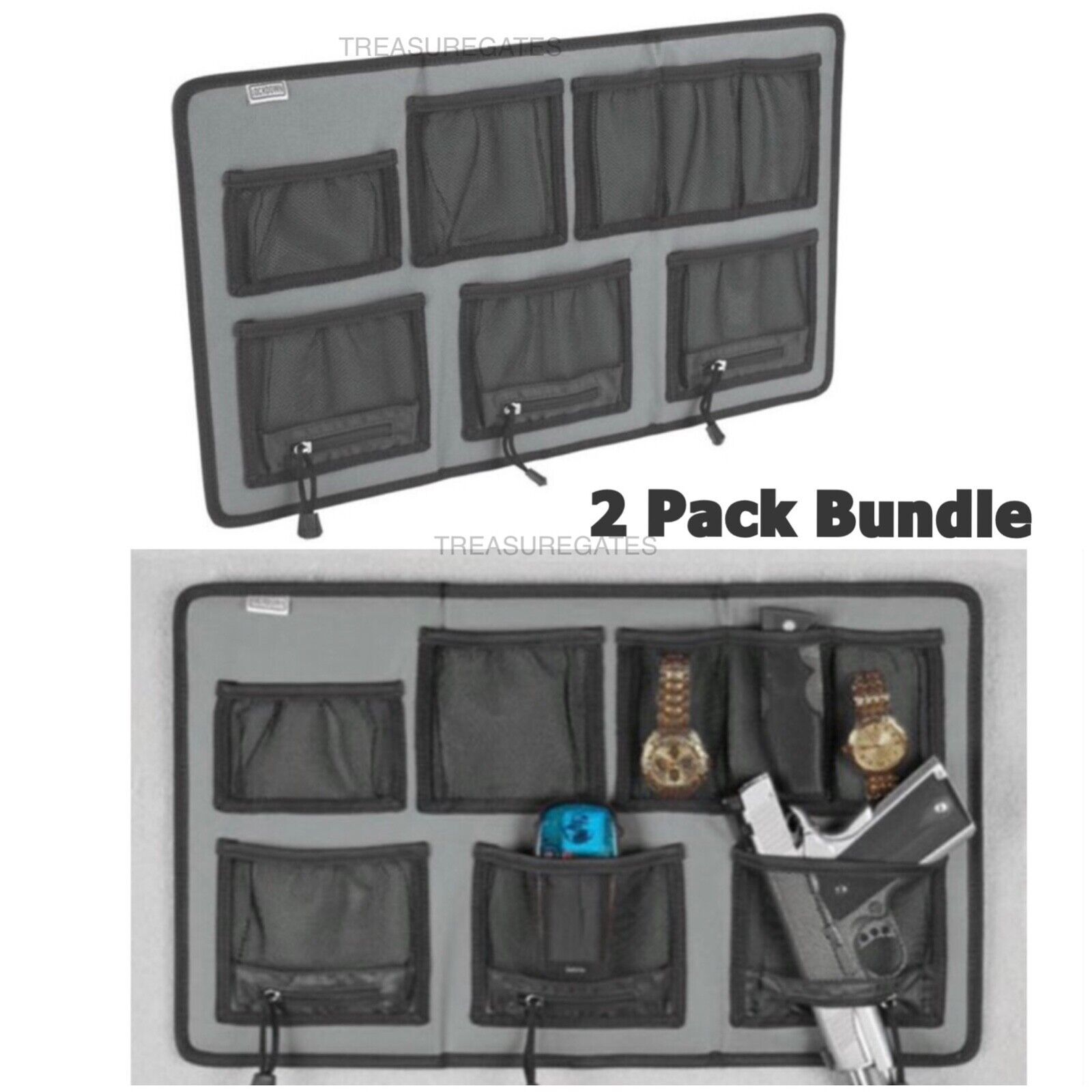 (2 Pack) Lockdown Large Hanging Gun Organizer 222168 With Hook &amp; Magneti... - $24.64