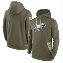 Men&#39;s Philadelphia Eagles 2022 Salute to Service Therma Pullover Hoodie - £39.88 GBP