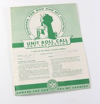 Vintage 1960&#39;s Sam Houston Council Unit Roll Call Inspection Boy Scouts BSA - £8.84 GBP