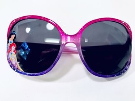 Disney Princess Dream Girls Pink &amp; Purple Glitter With Rhinestones Sunglasses - £5.49 GBP