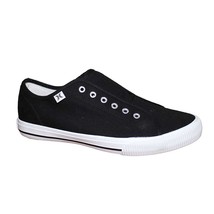 Hurley Ladies Size 6.5 Chloe Slip on Canvas Sneaker Shoes, Black - £19.97 GBP