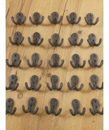 25 Small Coat Hooks Mug Hat Rack Wall Mounted Cast Iron Rustic Entryway ... - $688.14 MXN