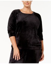 Alfani Womens Plus Size Velvet Pajama Top Size 2X Color Classic Black - £43.83 GBP