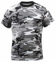 White Camo Short Sleeve T Shirt Hot Weather LIGHTFIGHTER RN#37572 LARGE - £9.62 GBP