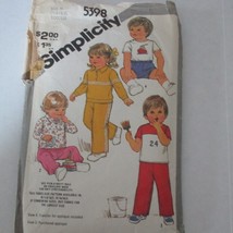 Vintage Simplicity Sewing Pattern, Unisex size Toddler 1/2 and 1, pants and top - $5.27
