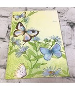 Vintage Fold And Send Note Cards Butterflies In Flowers Lot Of 10 Postal... - $24.74