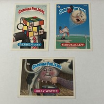 &#39;87 Garbage Pail Kids Orig. Ser. 7 Lot Screwball Lew 291b Reuben Cube 277a Milky - $10.00