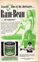 1948 Print Ad Rain-Beau Surfbraid Fishing Line Pretty Lady 38.5 Lb Striped Bass - £7.66 GBP