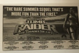 Tomb Raider Cradle Of Life Vintage Movie Print Ad Angelina Jolie TPA10 - £4.64 GBP