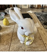 Vtg Dept. 56 White 8” Easter Rabbit Bunny “Glass” Eyes Taiwan - €20,28 EUR