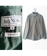 JACK WILLS Mens Green in Military Style Long Sleeve Chest Pockets Shirt ... - £18.83 GBP