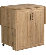 Sauder Craft Works Craft Cart Khaki Pine Finish - $10,303.29 MXN
