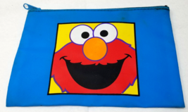 Elmo Pencil Bag Vinyl Bright Color Sesame Street 1990s Vintage - £12.07 GBP