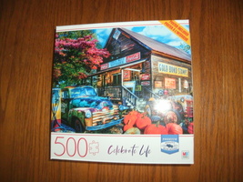 NEW Milton Bradley Crazy Mule Antiques 500 Pc Jigsaw Puzzle 18 x 24 in w/ poster - £8.61 GBP