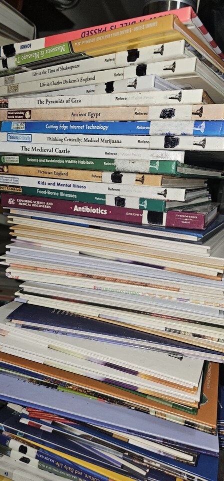 Grab Bag Book Lot of 10lbs of randomly selected nonfiction books Educational Item image 8