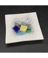Lavorazione Art Muranese Glass Trinket Dish 3.75” Italy Mosaic Design - €21,38 EUR