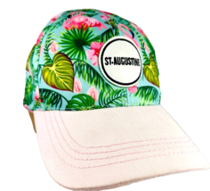 St Augustine Fl Robin Ruth Hawaiian Aloha Baseball Hat Cap Flamingo Palm Leaves - £23.97 GBP