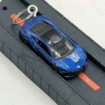 Hot Wheels HW Exotics Dark Metallic Blue 17 Acura NSX 1:64 Diecast Keychain Gift - £8.60 GBP