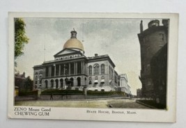 Zeno Means Good Chewing Gum Postcard State House Boston Mass Advertising Card - $10.00