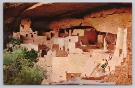 Cliff Palace Mesa Verde National Park Colorado Vintage Postcard - £10.80 GBP