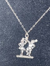 Sterling Silver ￼￼ Dancing Charm With Chain 18 Inch - £7.44 GBP